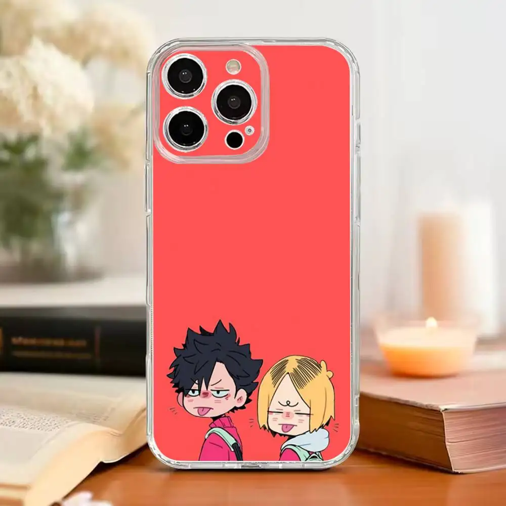 Amine H-Haikyuu Karasuno Phone Case For iPhone17,16,15,14,13,12,11 Plus,Pro Max Soft Transparent Cover