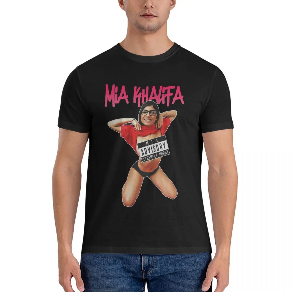 

Mia Khalifa Men T Shirts Khalifa Awesome Tees Short Sleeve Crewneck T-Shirt 100% Cotton Graphic Printed official-website fugees