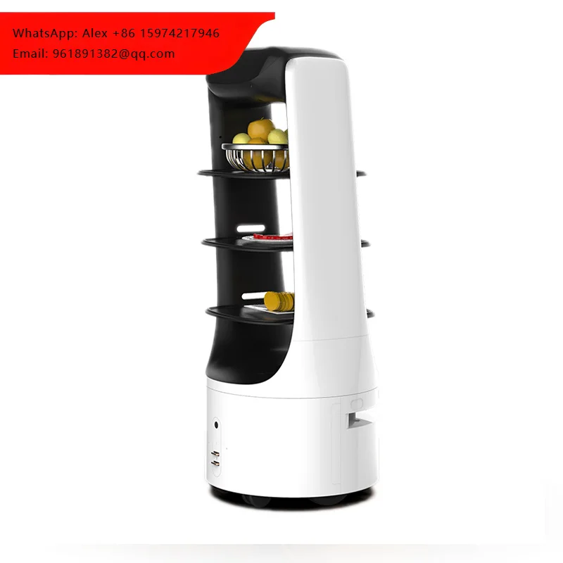 Reeman Autonomous Robot For Food And Item Deliveries Robotic Waiter For Restaurant And Fast Food Shop