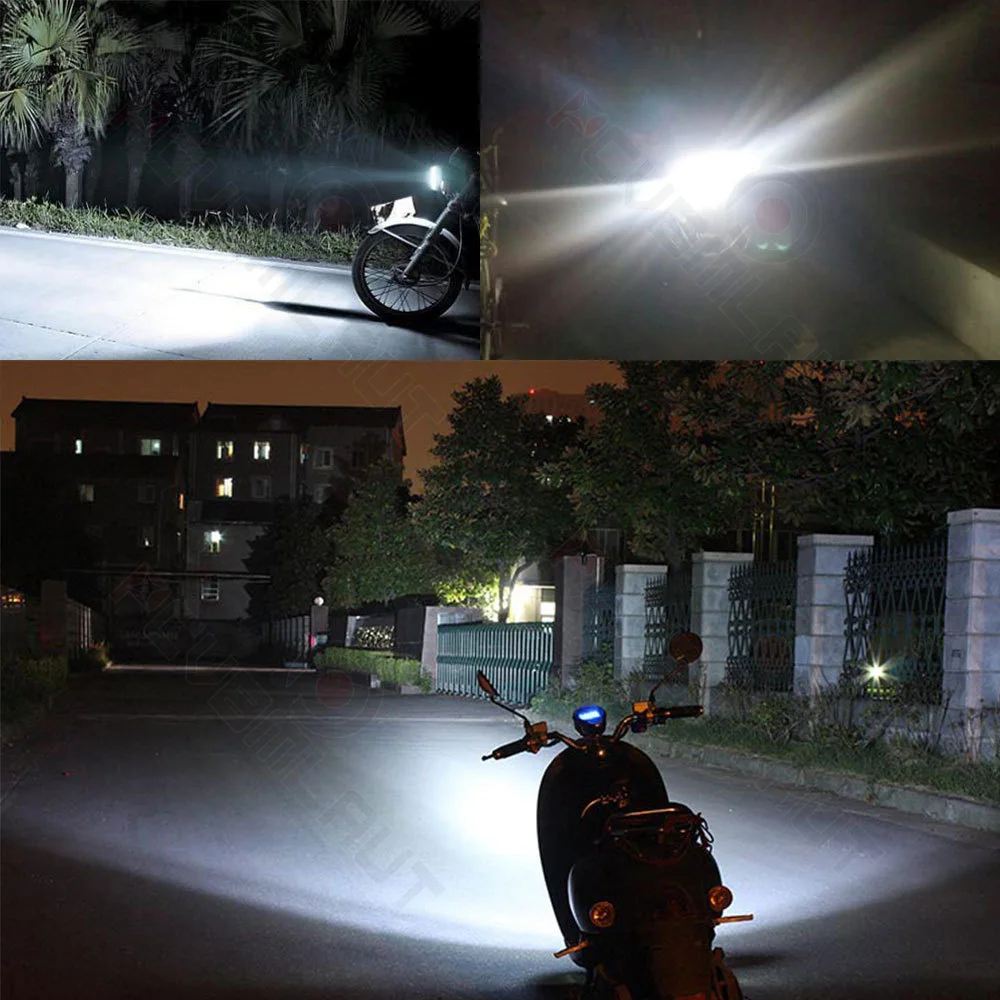 PCVBMLAUT lampu mobil LED Super terang, bola lampu kabut sinar rendah tinggi putih 12V, Aksesori Mobil ukuran kecil 2 buah