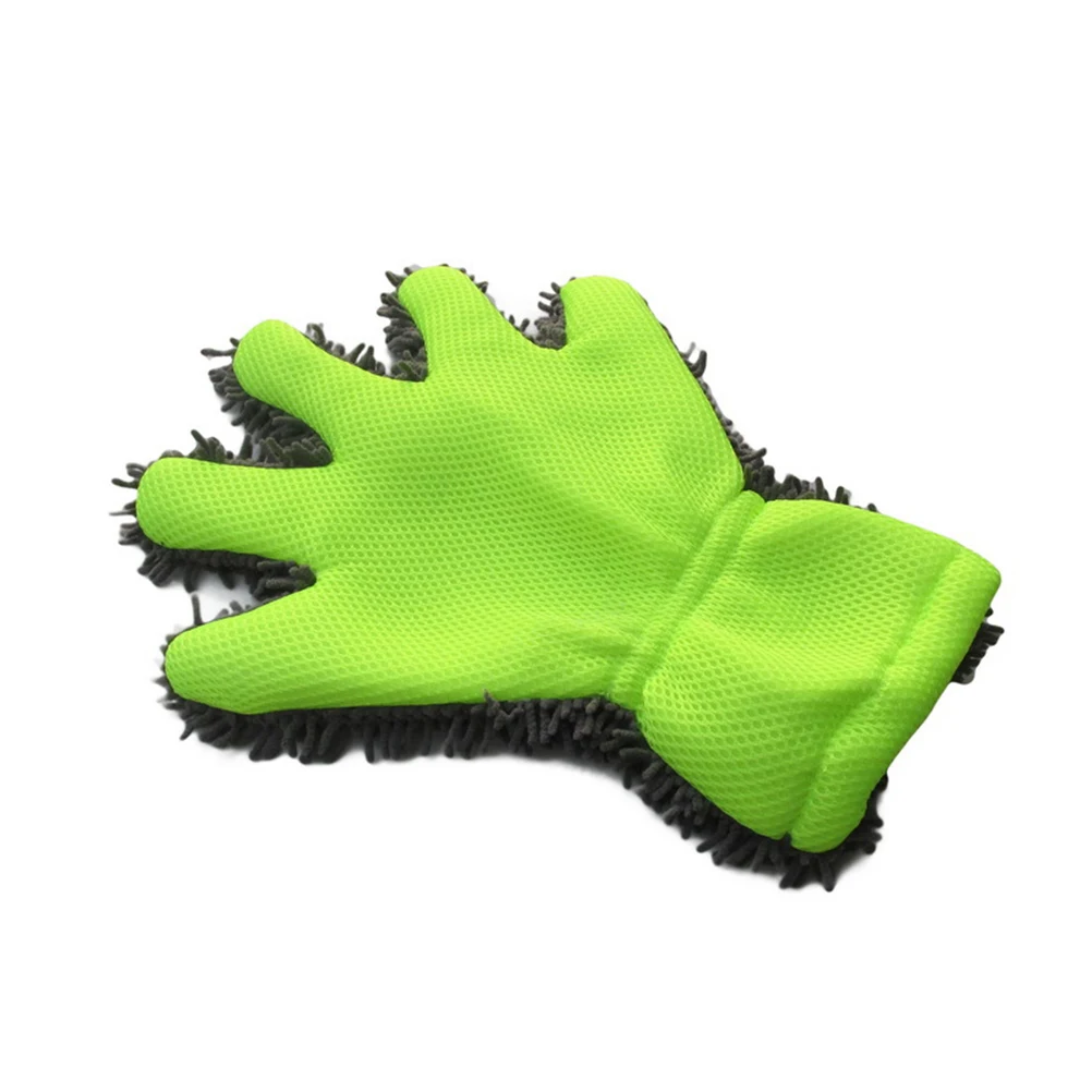 

Car Wash Gloves Cleaning Mitt Washable Dusting Detailing Scouring Pad Premium Microfiber Lint Free Scratch Resistant Mitt Gloves