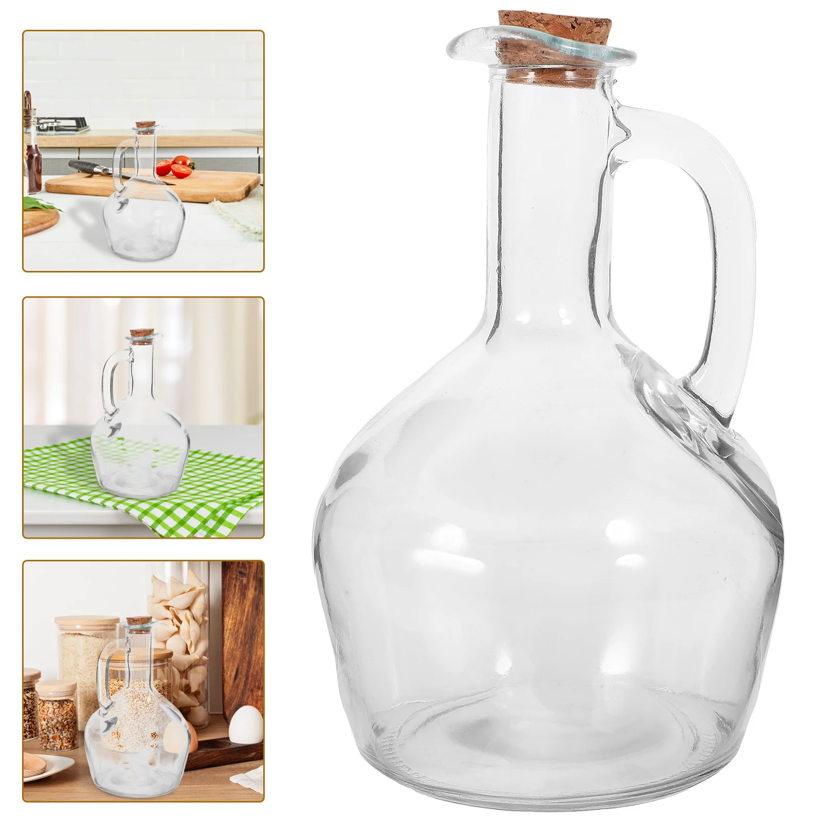 

Exquisite Glass Oil Container Multifunctional Vinegar Holder Precise Flow Condiment Bottle Oil Dispenser