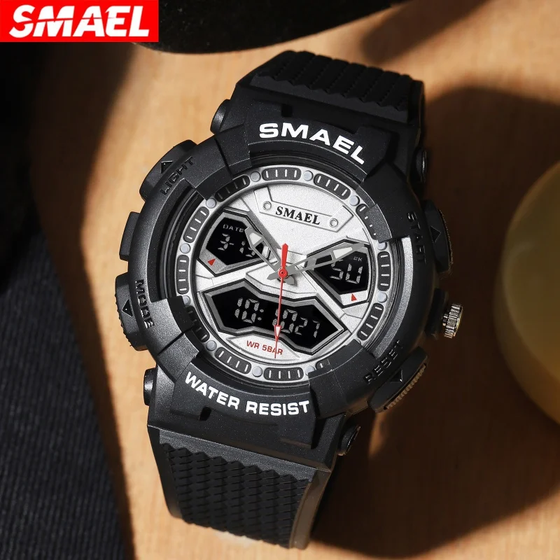 Smael Smael 학생용 방수 다기능 전자 시계, 야외 스포츠, 신상, 핫 세일