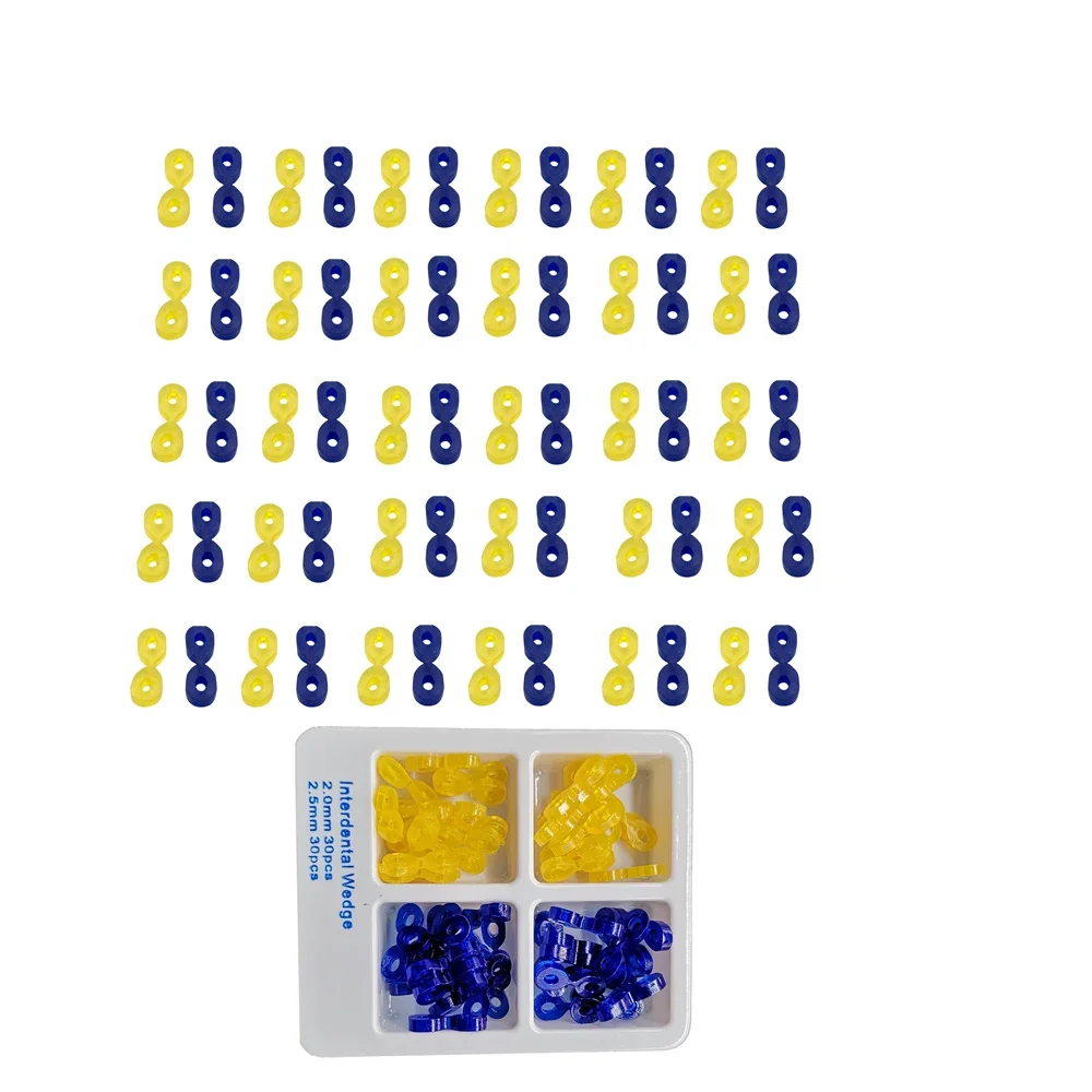 

60Pcs Dental Rubber Fixing Wedges Dental Wedge Matrix Matrices Dentist Accessories