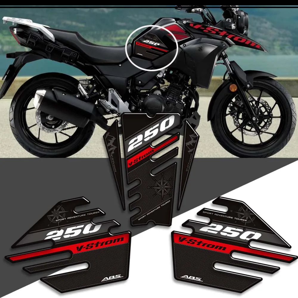 2016 2017 2018 2019 2020 2021 2022 Tank Pad Grips Stickers Decals Protection For Suzuki V-STROM VSTROM V STROM DL 250 SX 250SX