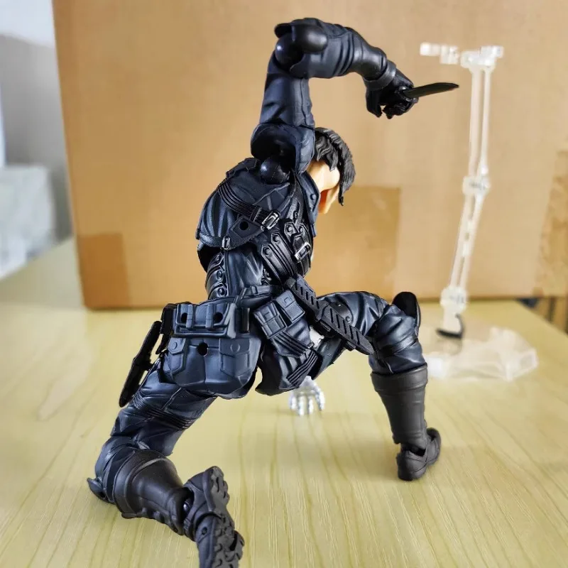 14 cm erstaunliche Yamaguchi Wintersoldat Actionfigur Bucky Barnes Sammlung Spielzeug Revoltech White Wolf Moon Knight Figur Modell