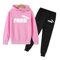3-12 Years Children Holiday Gifts 2pcs Set Boy Girl Kid's Clothes Hoodie+Pants Suit  Spring Autumn Tracksuit 4