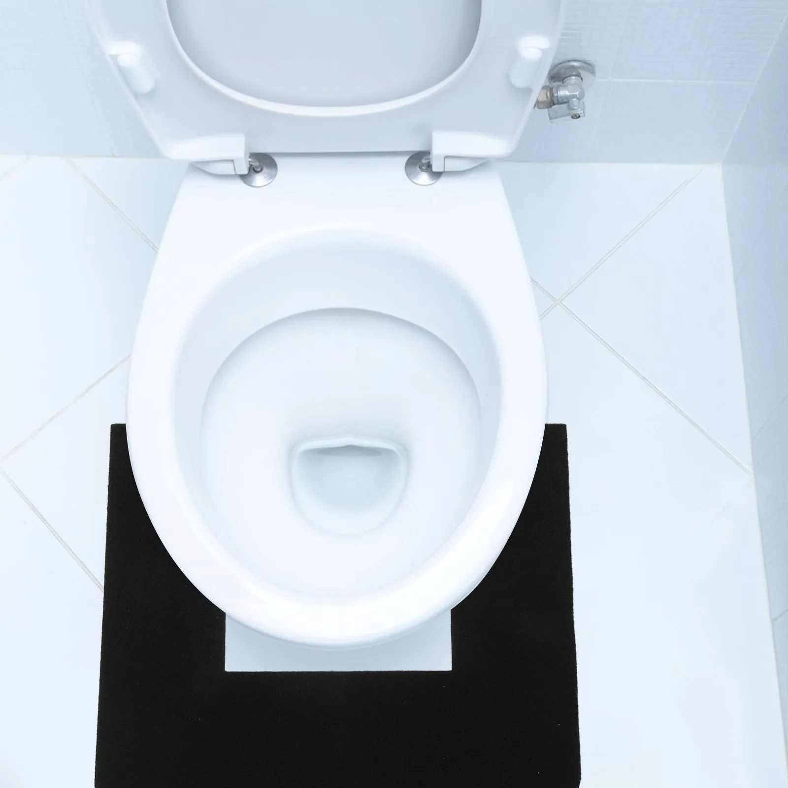 

U Shaped Toilet Mat 1 Piece Highly Absorbent Smooth Top with Grip Base for Restroom Floor Protector Around Toilet Rug