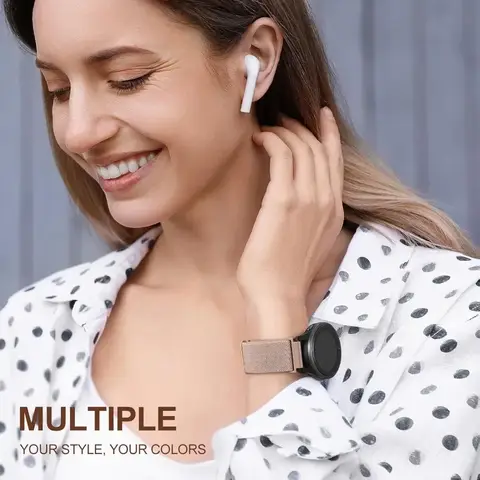 गार्मिन वेनु/वीवोएक्टिव/वीवोमूव/फोररनर सीरीज़ के लिए 2 पैक 18 मिमी ब्रेडेड नायलॉन वॉच बैंड, क्विक रिलीज़, इलास्टिक स्ट्रैप 10 best sales गार्मिन वेनु 2s - №6