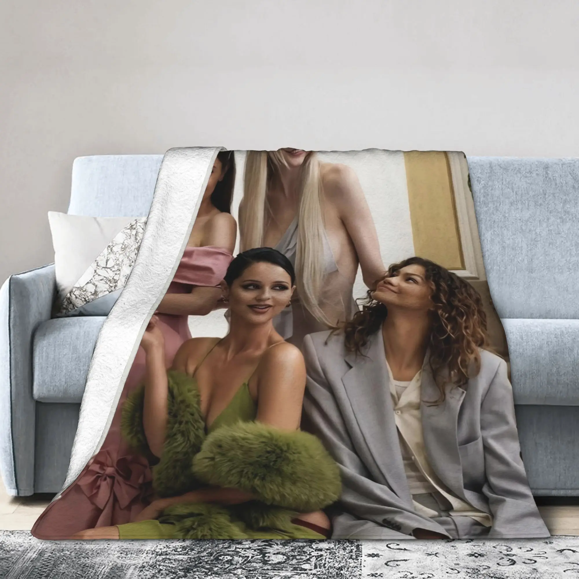 Couverture polaire ultra-douce Euphorias Season 3, couverture confortable pour la literie
