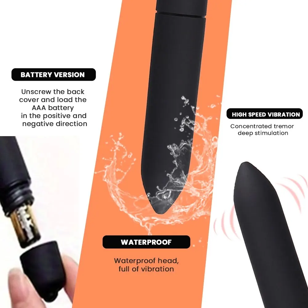 Masajeador de estimulación Vaginal tipo bala, Mini masajeador de viaje para adultos, vibrador de punto G impermeable, juguete sexual para adultos, 1