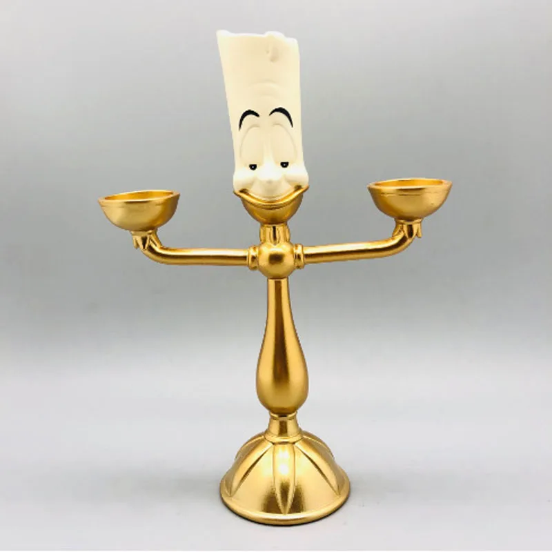 Anime Figure Beauty And The Beast Lumiere Night Light Candlestick Cogsworth Clock Desktop Decoratio Toys Gift view 6