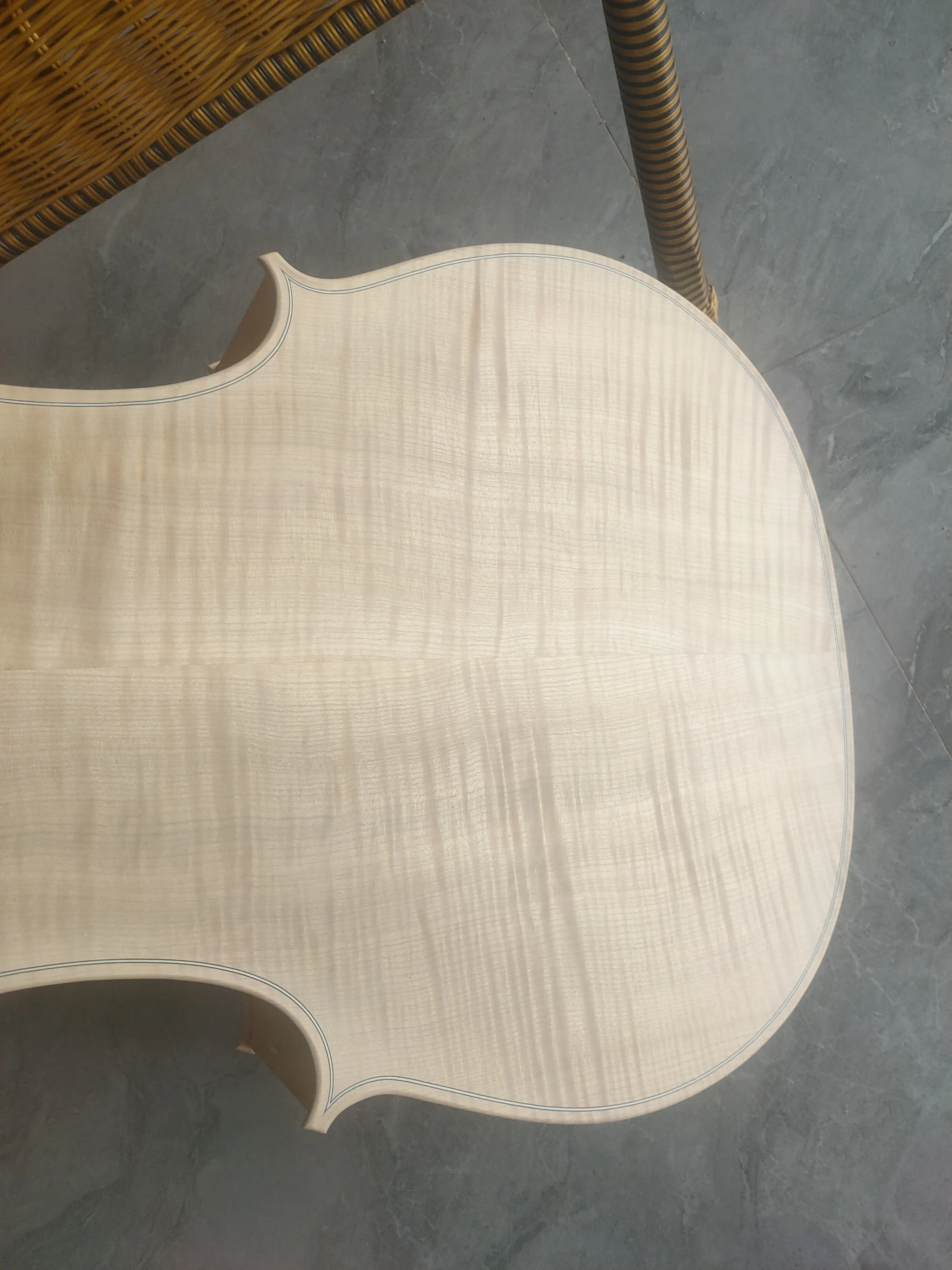 Cello de madera de abeto, Panel blanco, 4/4 Arce, parte trasera, instrumento de cuerda, cello profesional