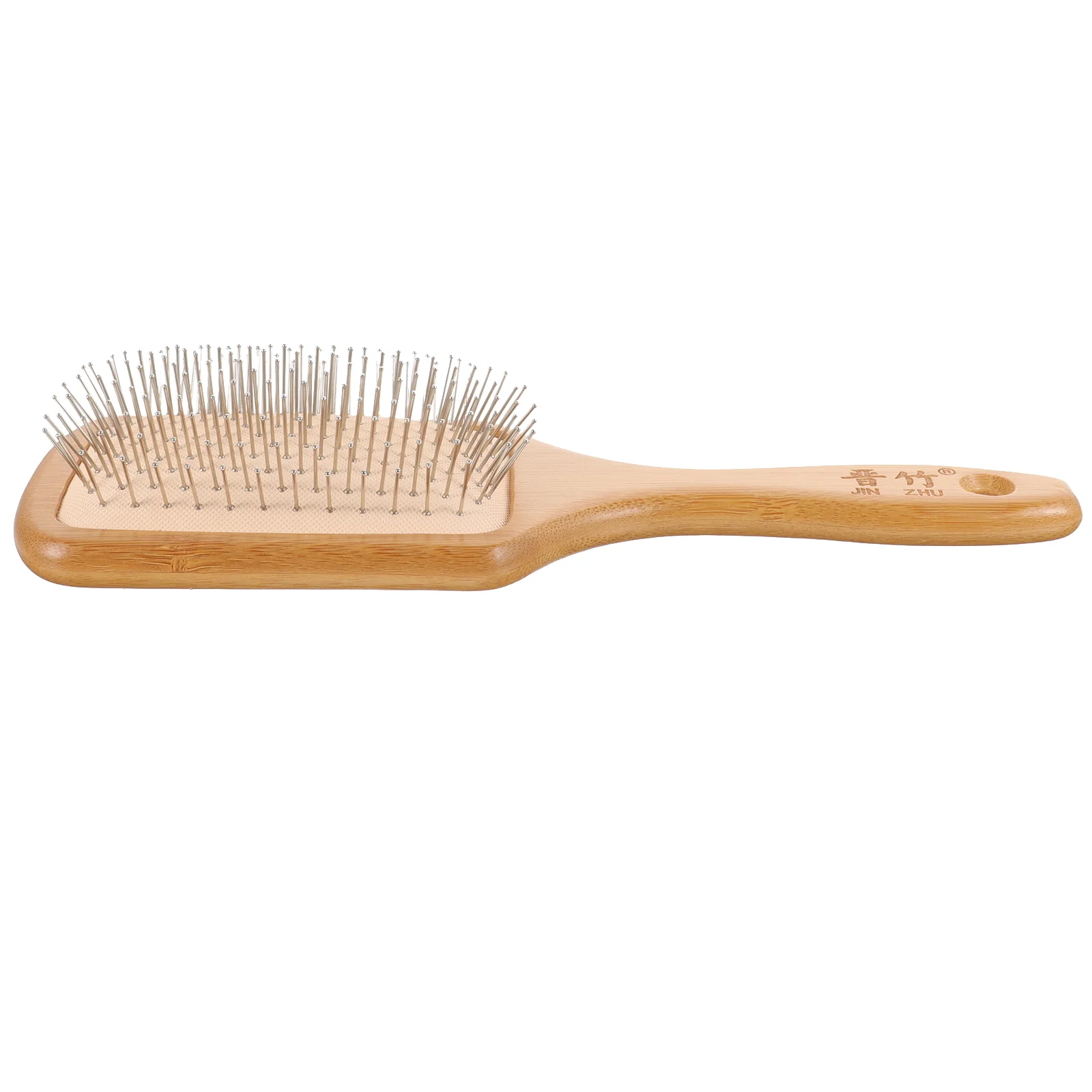 

Brush Hair Detangler Paddle Scalp Massage Metal Wooden Steel Bamboo Detangling Wood Head Comb