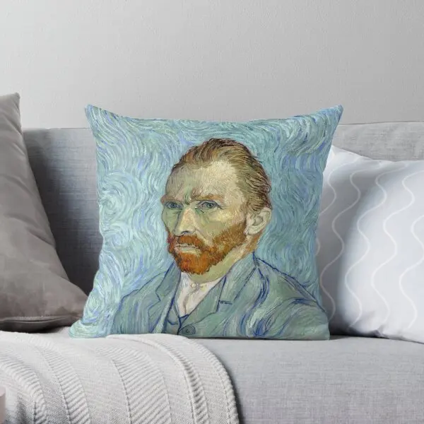 

Van Gogh Vincent Van Gogh Self Portrai Printing Throw Pillow Cover Hotel Comfort Case Cushion Pillows not include One Side