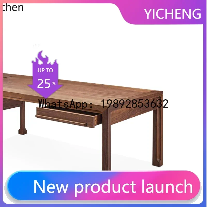 

BGZ- new Chinese solid wood boss desk Zen desk President's office furniture