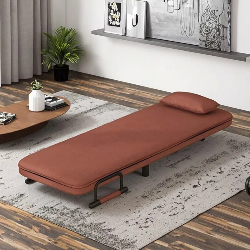 Buy 1 Comfortable 2-in-1 Mechanism Folding Convertible Armchair Single Office Sofa Bed with Pull for Living Room Hotel