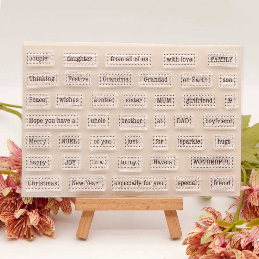 Transparent Silicone Stamps Weather Icon Month Arrow Clear Stamp for Diary Junk Journal Decoration Label Card Making 2148-2150