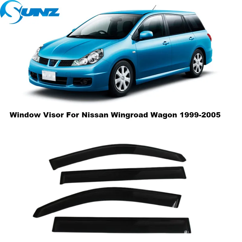 

Car Window Visor For Nissan Wingroad (Y11) 2 II Wagon 1999 2000 2001 2002 2003 2004 2005 4PCS Visor Rain Sun Wind Deflector