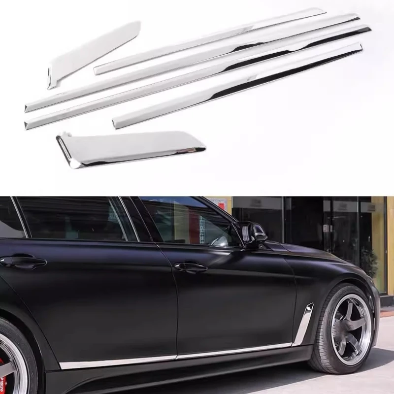 

Car Body Trims for BMW 3 Series 11-19 7 Series 09-15 Long Wheelbase 5 Series GT 11-23 Modified Bright Chrome Trim Strips