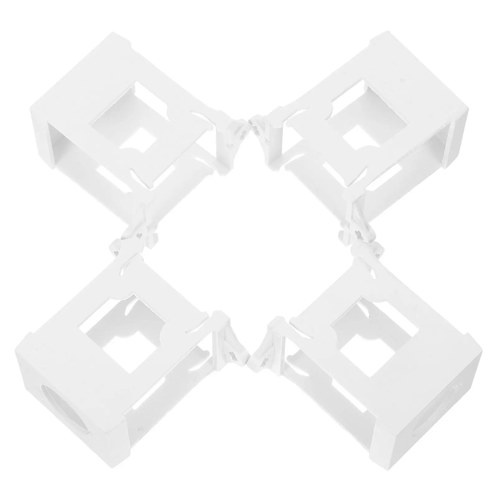 4 Pcs Push Button Switch Adapter Din Rail Kit Bracket Emergency Potentiometer Stop For Mounting Diameter Buttons