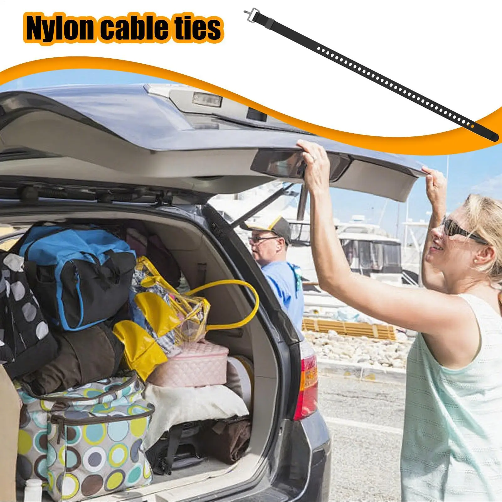 

Грузовой ремень, нейлоновый ремень для крепления багажа, самоблокирующийся инструмент для фиксации кабеля, универсальный ремень для домашнего хранения