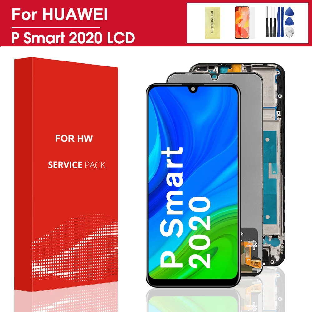 6.21'' For Huawei P Smart 2020 LCD Display Touch Screen Digitizer Assembly For Huawei P Smart 2020 POT-LX1A POT-L21 LCD