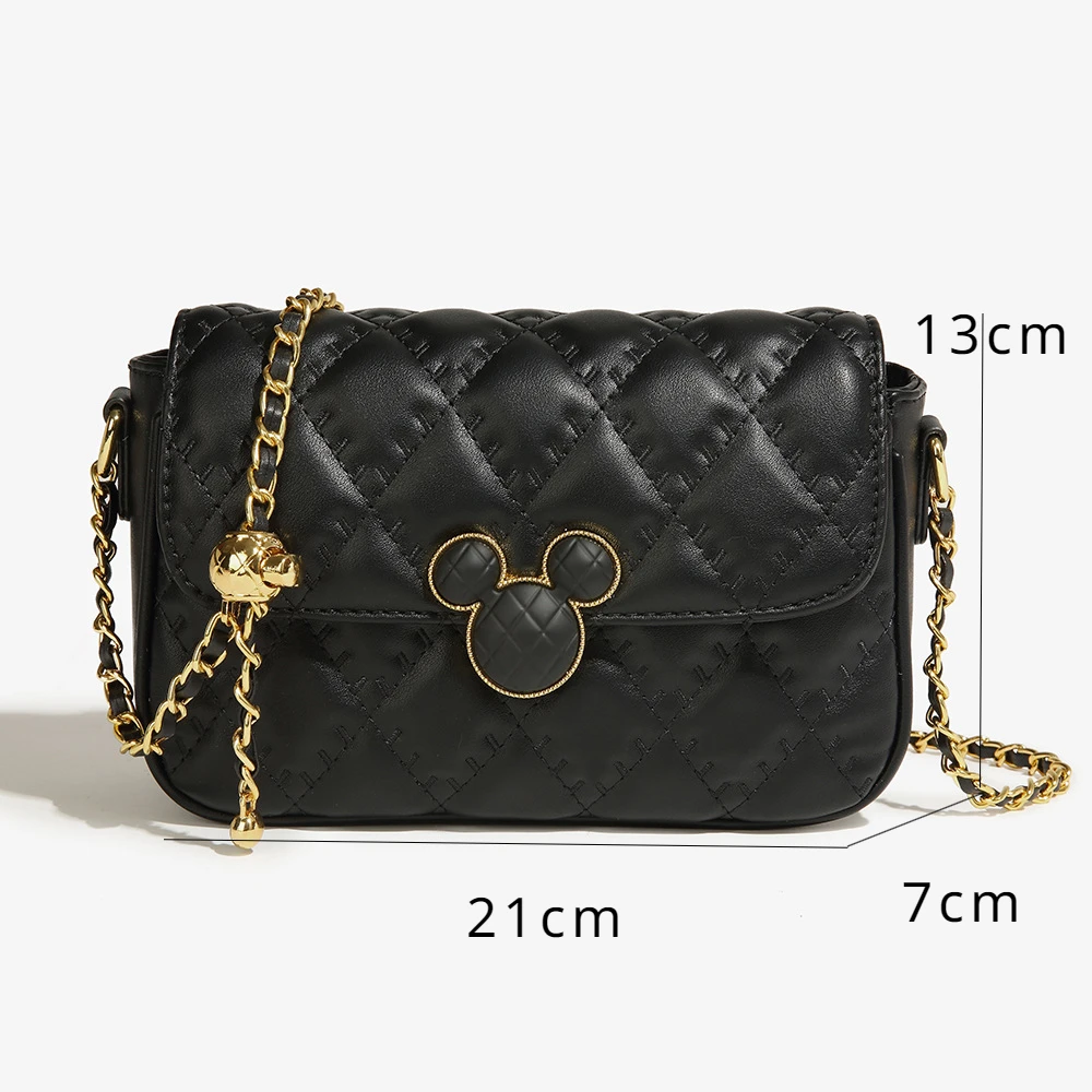 Disney Mickey torebki i torebki PU torby z bawełny dla kobiet proste Kawaii torba na ramię Crossbody modne etui słodkie Anime portfel