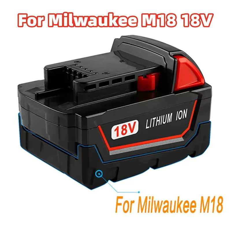 for Milwaukee M18 18V cordless tool battery for M18B5 XC lithium-ion batteries 48-11-1815 2604-20 48-11-1850 48-11-1860 etc.