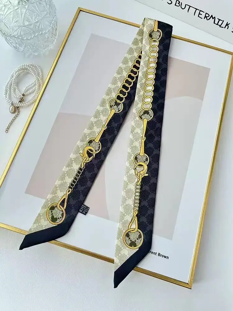 5*90 سنتيمتر وشاح حريري حقيبة التفاف مقبض وشاح حريري حقيبة يد مقبض الشريط حقيبة جلدية دلو حقيبة شريط مزخرف قلادة غاسل