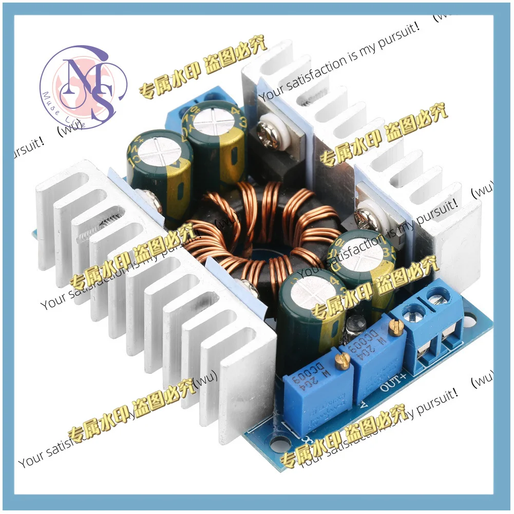 DC 5–30 V to 1.25–30 V Automatic Step-Up/Step-Down Converter, Step-Up/Regulated Module to Power Converter