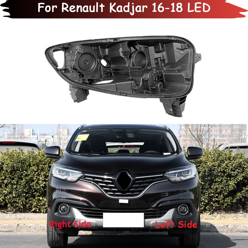 Headlamp Caps For Renault Kadjar 2016 2017 2018 LED Car Headlight Lens Cover Lampshade Lampcover Head Lamp Light Glass Shell