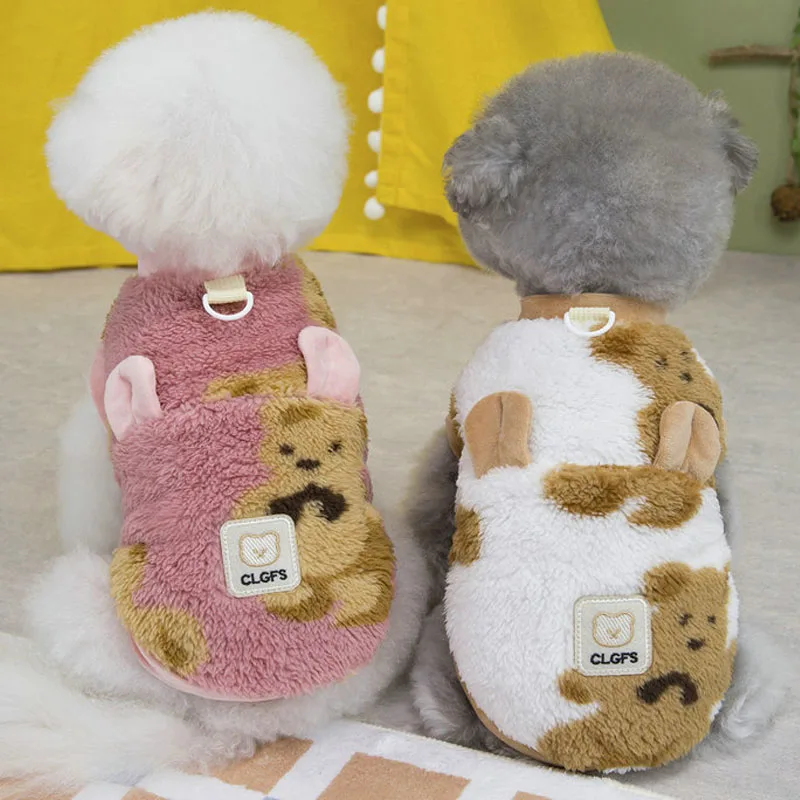 

Dog Winter Clothes Fleece Warm Hoodies Puppy Clothes Sweatshirt Sweater For Small Dogs Dachshund Pug Clothing Pullover Costumes