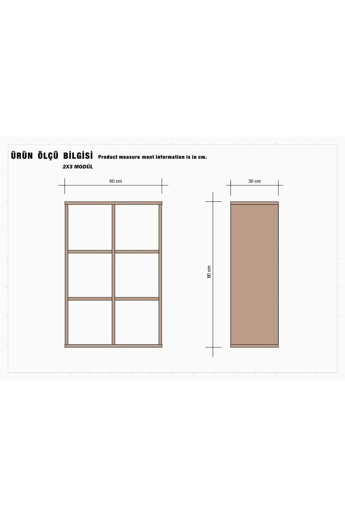 6 shelf White Bookcase Carcinogenic Substance-Free 18 MM Thick Senior High Quality Material