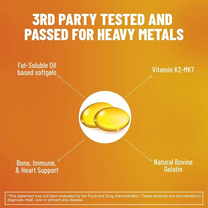 فيتامين د3 + ك2 - يعزز امتصاص الكالسيوم وصحة العظام والمفاصل ويعزز المناعة #3