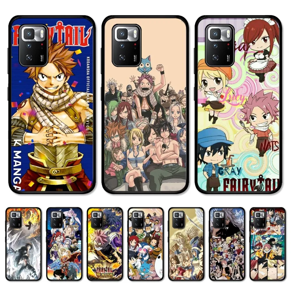 Anime Fairy Tail Phone Case For Redmi Note 4 X 5 A 6 7 8 T 9 9S 10 11 11S 11Epro Poco M3 pro