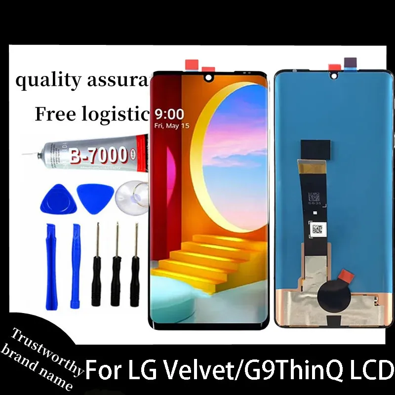 

Tested 6.8 inches AMOLED For LG Velvet 5G LM G900N LCD Display Touch Screen With Frame For LG Velvet 5G G9 G910EMW LCD Screen