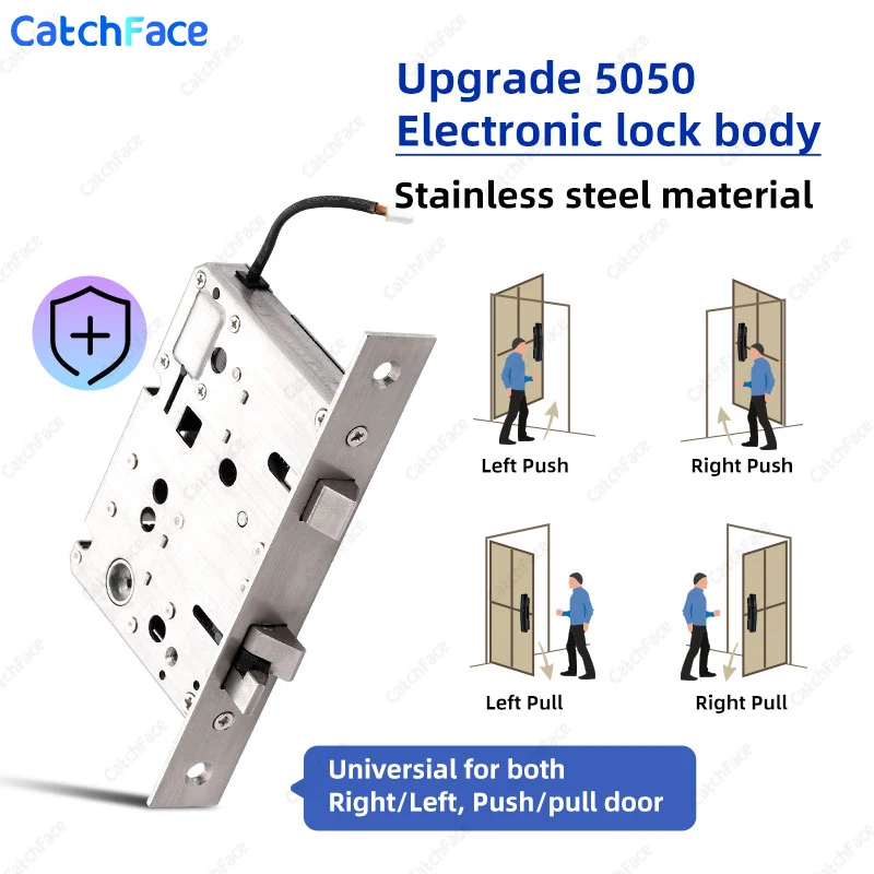 Electronic Fingerprint Biometric Frosted Panel Digital Smart Door Lock WiFi TUYA WIFI APP Smart Life Password IC Card Security