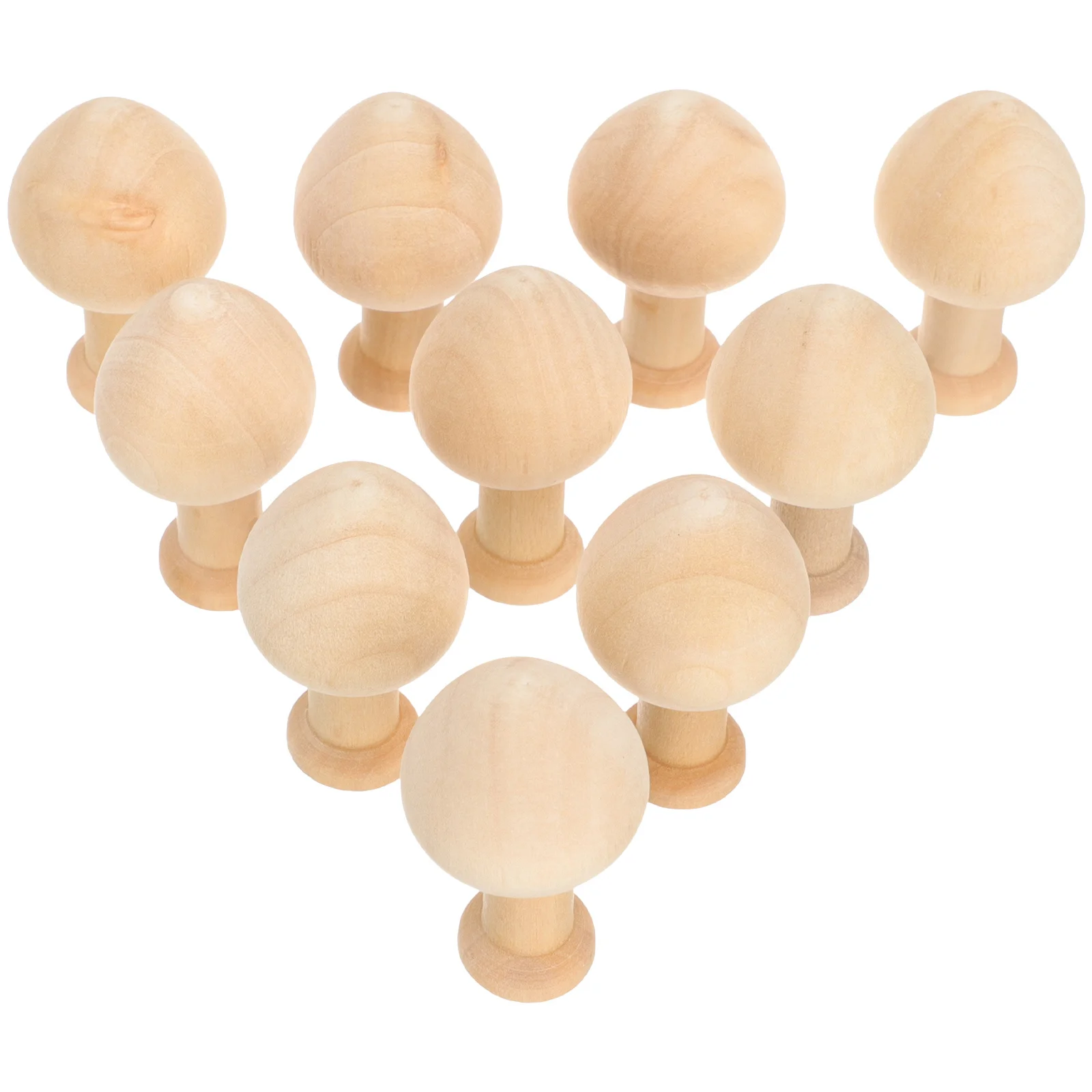 

10Pcs Unfinished Wooden Tree Decorations Mini Wood Trees for DIY Graffiti Craft Easter Party Decor Smooth Safe Finish