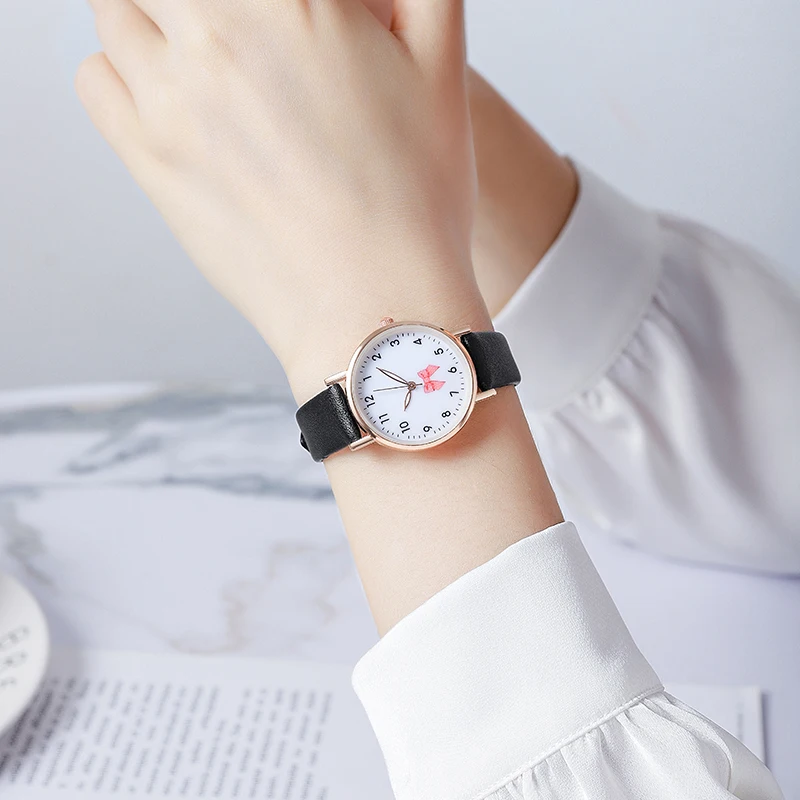 22/5000   Fashion new bow ladies girls gift watches leather quartz watches wholesale20