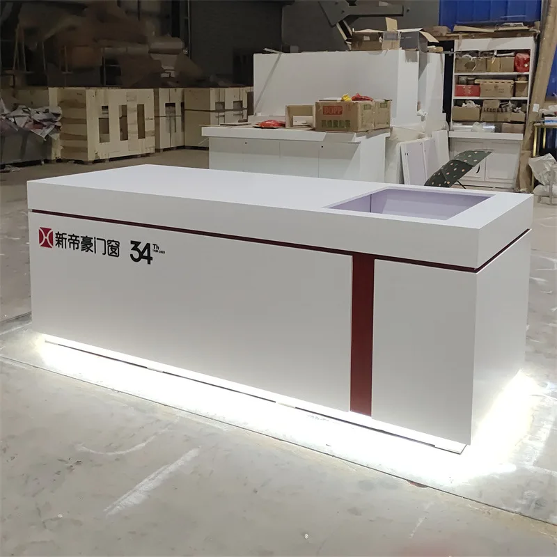 Modern Simplicity Reception Desks Decoration Store Fashion Reception Desks Atmosphere Office Furniture Meja Penerimaan YS40CC