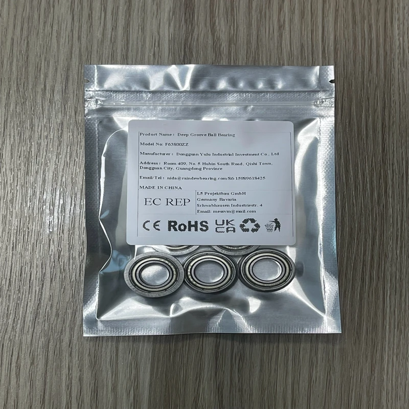 

10PCS F63800ZZ 10X19X7 mm Flange Deep Groove Ball Bearing Double Metal Shield (ZZ) for Small Motors & Precision Instruments