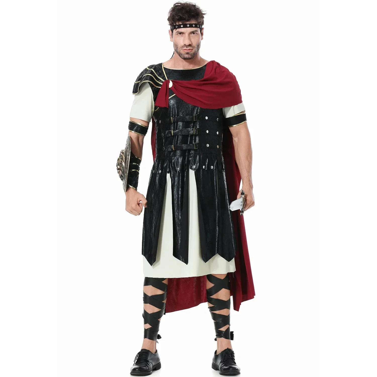 

Halloween Costume de Cosplay Médiéval pour Homme et Femme, Déguisement de Spartiate, Kokor, Gladiateur, oral alier Royal