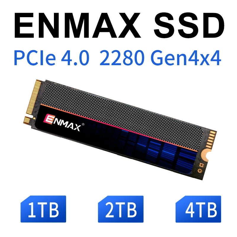 Enmax-内蔵SSD,nvme,m2,1テラバイト,512GB, 256GB,m.2,2280,pcie 3.0,ラップトップ,ノートブック