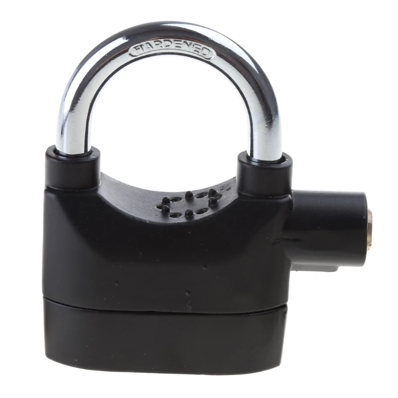 Waterproof Siren Alarm Padlock, Alarm Lock for Motorcycle, Short Beam Bike