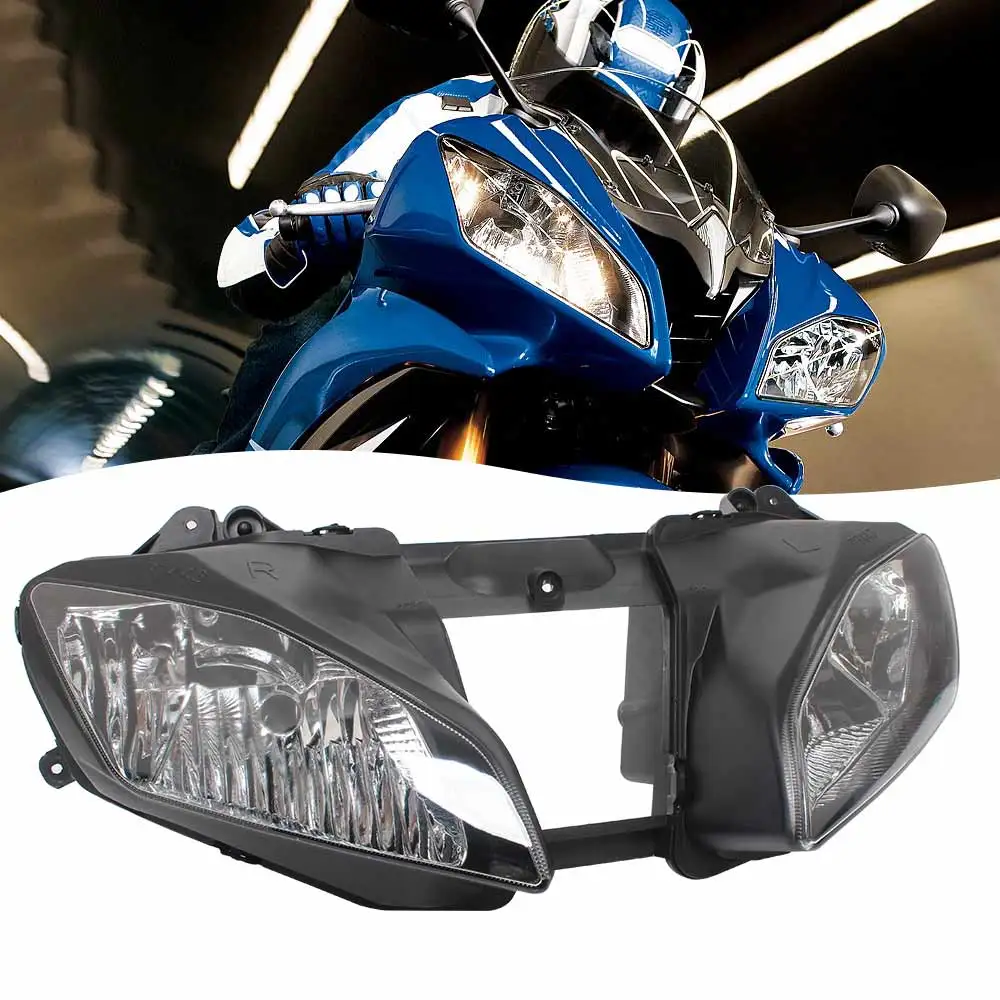 

Motorcycle Headlamp Headlight Shell Front Head Light Lamp Housing Headlight Assembly Kit For Yamaha YZF R6 YZFR6 YZF-R6 2008-15