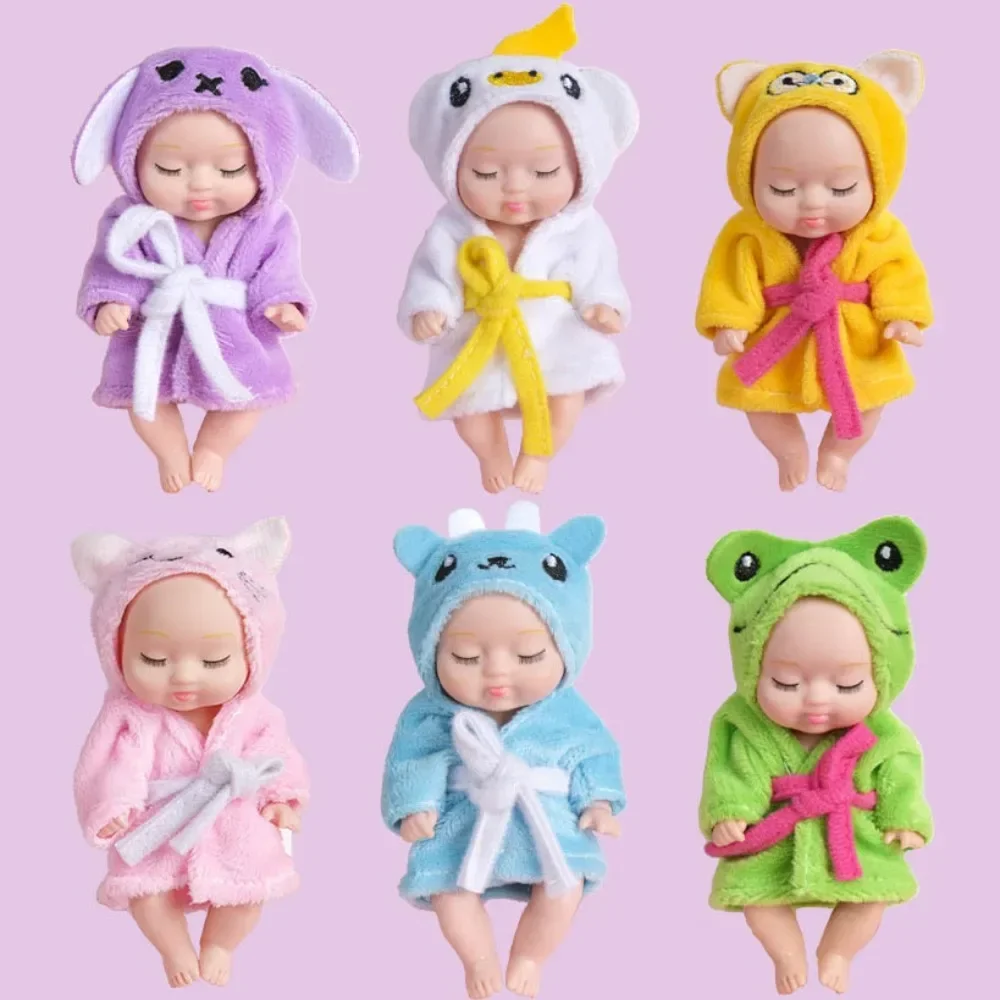 

Boys Girls Reborn Dolls Toys Fashion 4 Inch Reborn Baby Adorable Simulated Lifelike Baby with Clothes Mini Doll for Kids