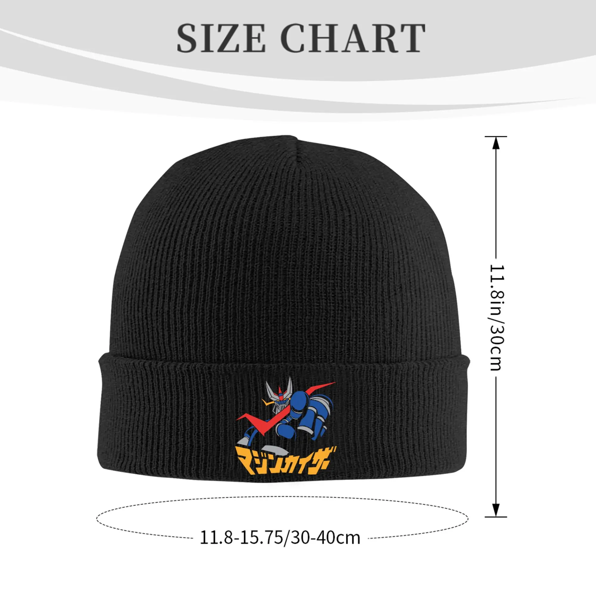 Great Mazinger Z Finger Hat Autumn Winter Beanies Baggy Robot Caps Female Male Acrylic Knitted Hat