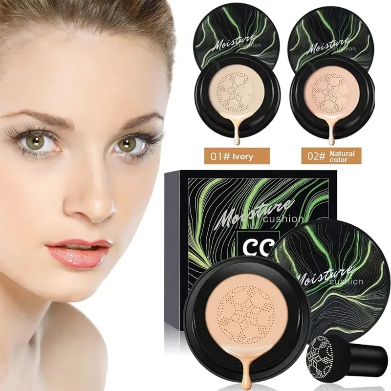 

Magic Foundation Mushroom Head Air Cushion CC Cream Face Concealer Moisturizing Waterproof Foundation Base Makeup Cosmetics