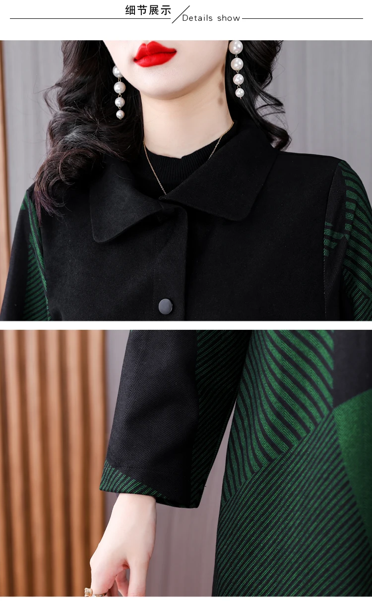 Women Long Woolen Windbreaker Coat Korean Loose Fashion Single-breasted Lapel Coats Female Autumn Winter Warm Lady Overcoats